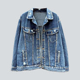 Chaqueta vaquera de patchwork de mujer gitana